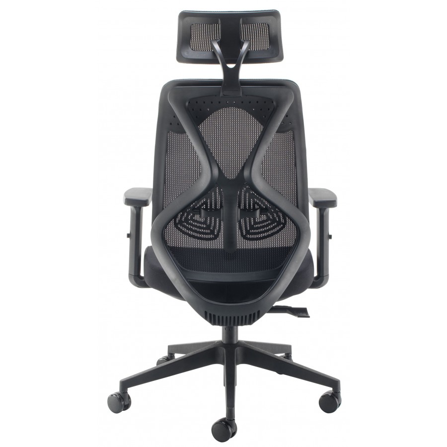 Maldini Black Frame Mesh Posture Ergonomic Chair